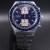 DSC01802 Seiko 6138-0030 "Blue Kakume" Automatic Chronograph — Fully Serviced, Fishbone Bracelet (Z039 Endlinks)