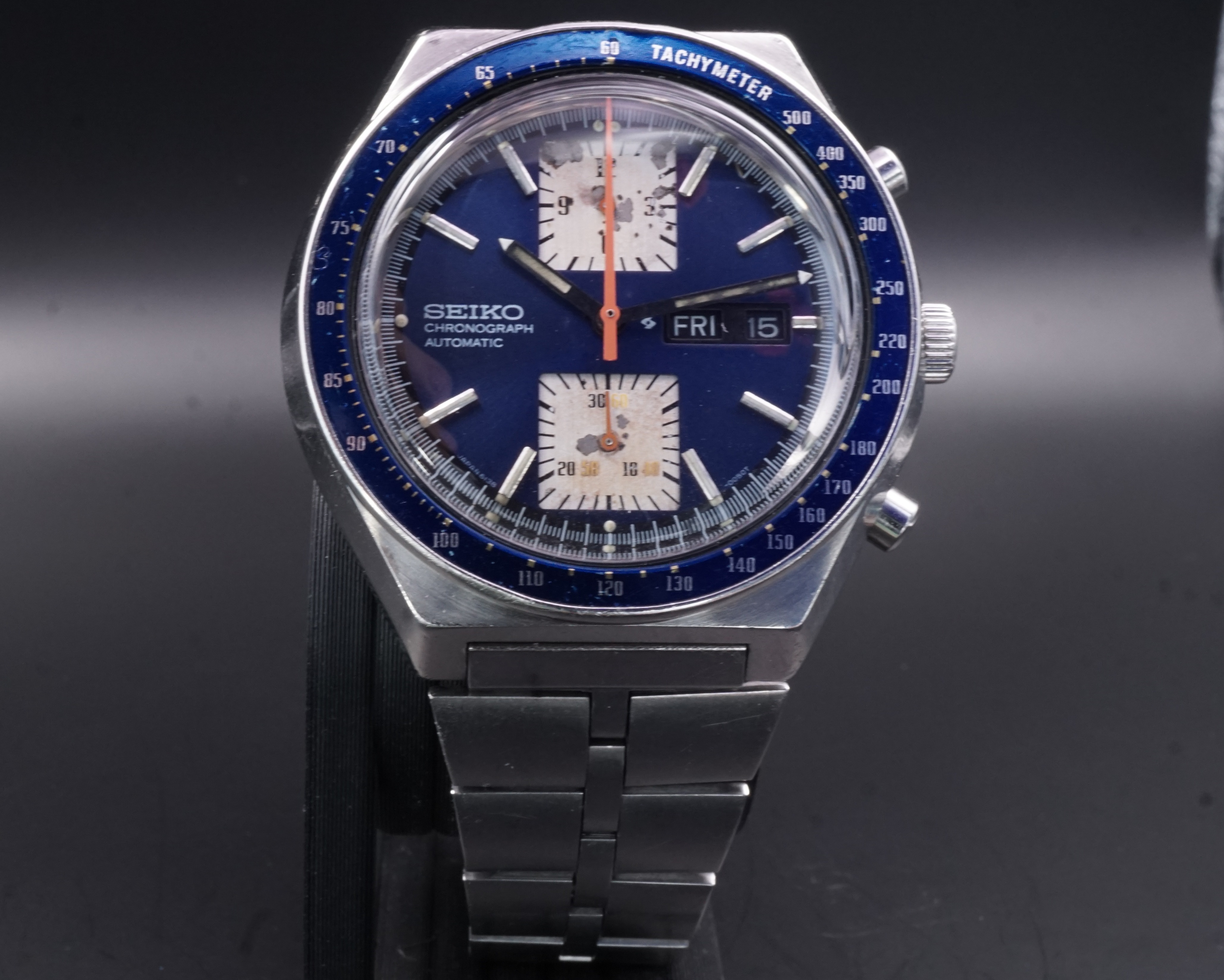 Seiko 6138-0030 Blue Kakume — Fully Serviced, Jewel Upgrade