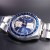 DSC01810 Seiko 6138-0030 "Blue Kakume" Automatic Chronograph — Fully Serviced, Fishbone Bracelet (Z039 Endlinks)