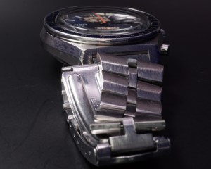 DSC01811 Seiko 6138-0030 "Blue Kakume" Automatic Chronograph — Fully Serviced, Fishbone Bracelet (Z039 Endlinks)